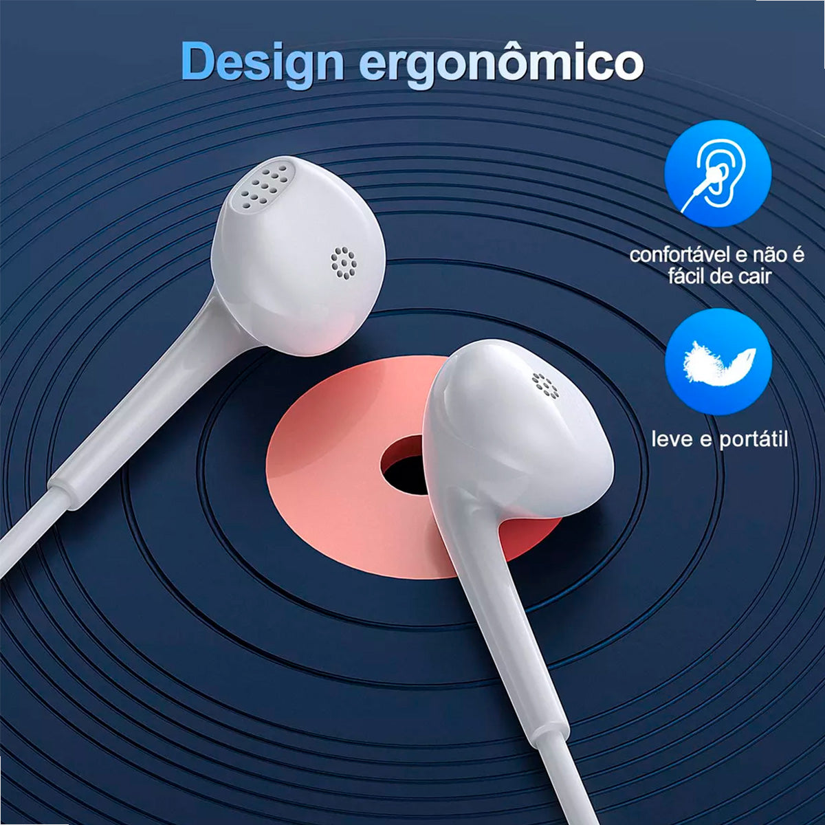 Fone com Fio P2 3.5mm 1Hora LTX-LH023 – Som Estéreo | Modelo AUT117