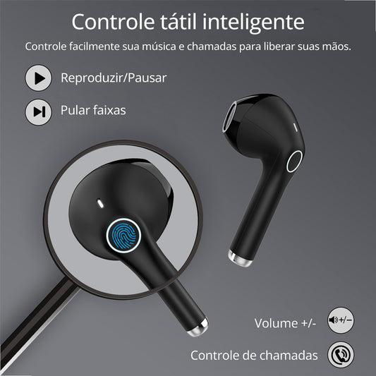 Fone Bluetooth Sem Fio 1HORA AUT201 – USB‑C, Som Imersivo e 22h de Bateria