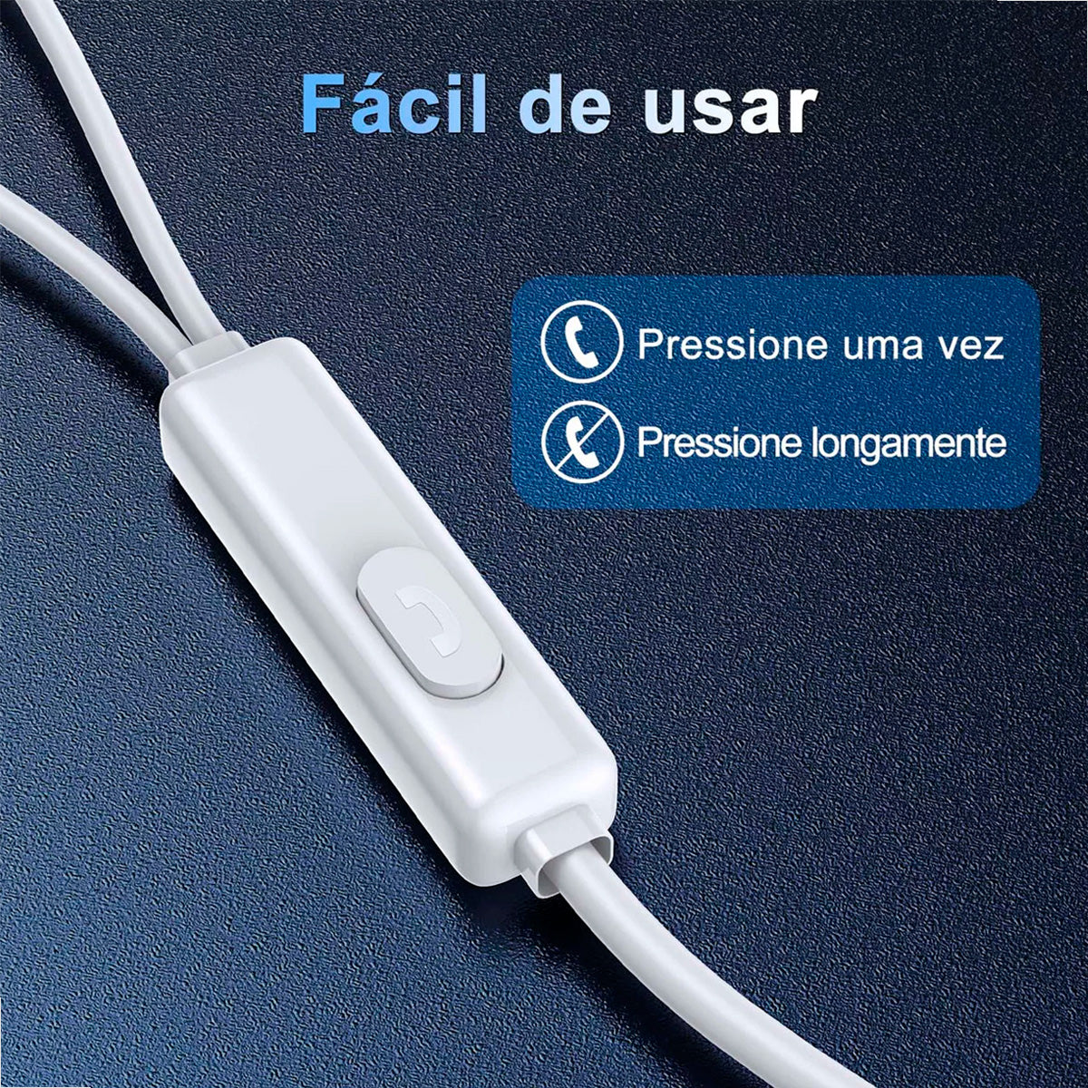 Fone com Fio P2 3.5mm 1Hora LTX-LH023 – Som Estéreo | Modelo AUT117