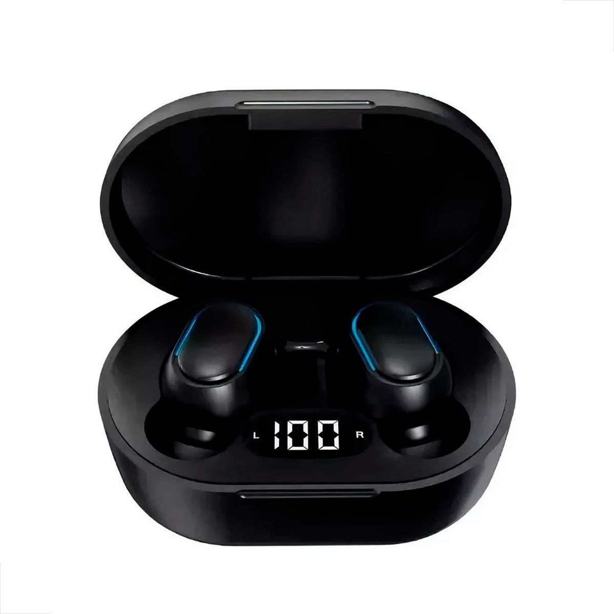 Estojo compacto e display do AUT114  Preto exibindo bateria atual