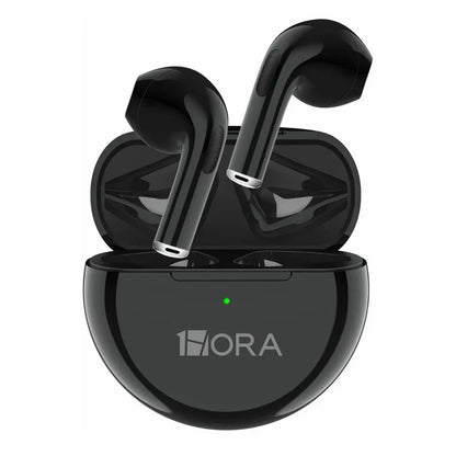 Fone de ouvido 1Hora AUT119 com estojo compacto e display LED aceso Preto