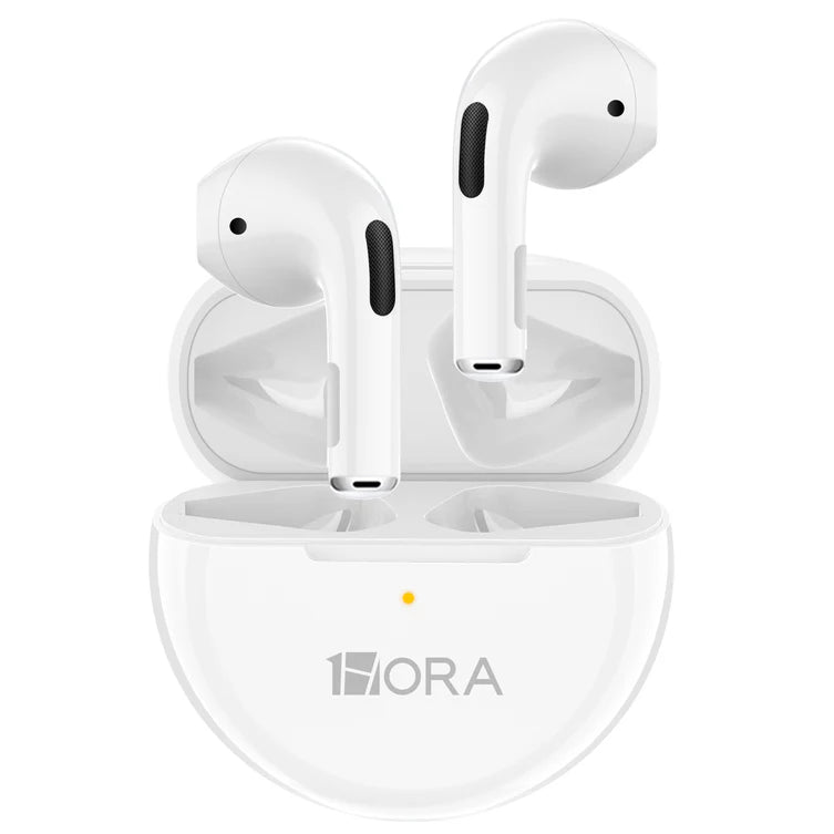 Fone de ouvido 1Hora AUT119 Branco com estojo compacto e display LED aceso