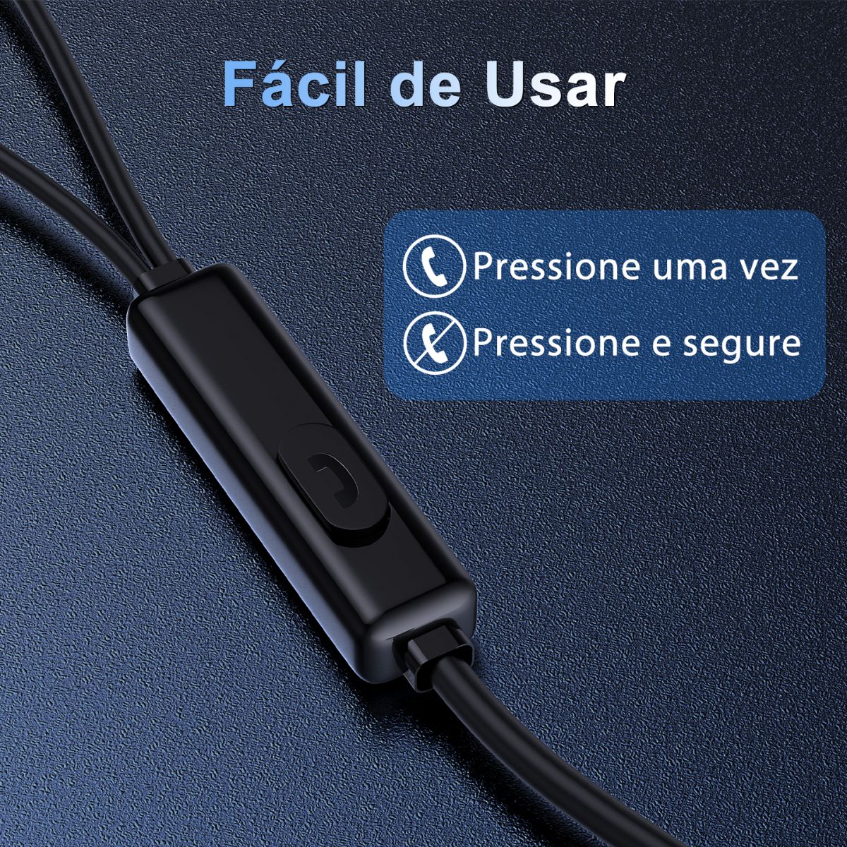 Destaque para especificações técnicas – som estéreo e material durável