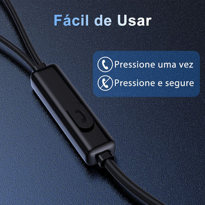 Destaque para especificações técnicas – som estéreo e material durável
