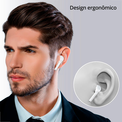 Fone Bluetooth Sem Fio 1HORA AUT201 – USB‑C, Som Imersivo e 22h de Bateria
