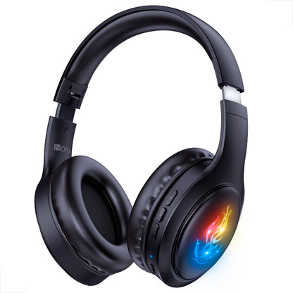 Fone Over-Ear com almofadas acolchoadas e haste ajustável para maior conforto