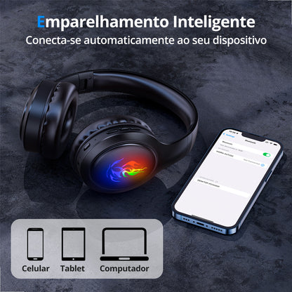 Conexão Bluetooth 5.1 estável com alcance de até 10 metros